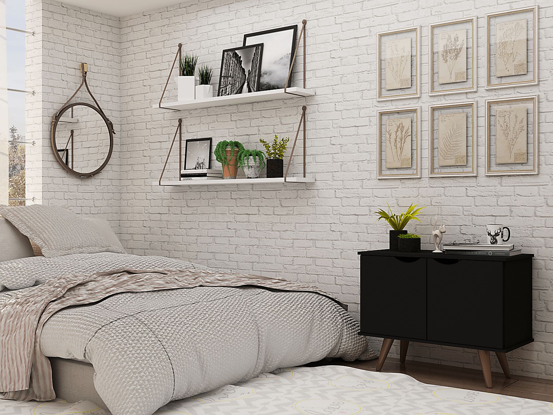 Cerone Black Accent Cabinet - Image 8