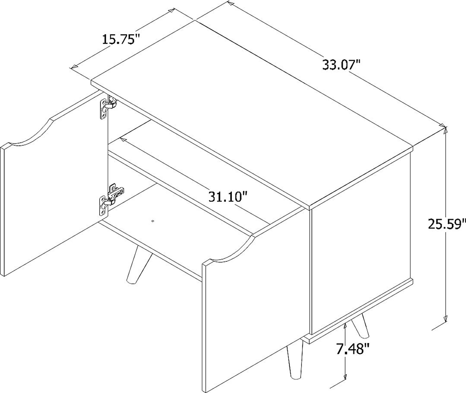 Cerone White Accent Cabinet - Image 10