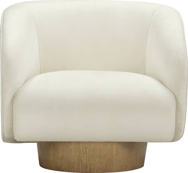 Cerqua Cream Swivel Accent Chair - Thumbnail - Image 2
