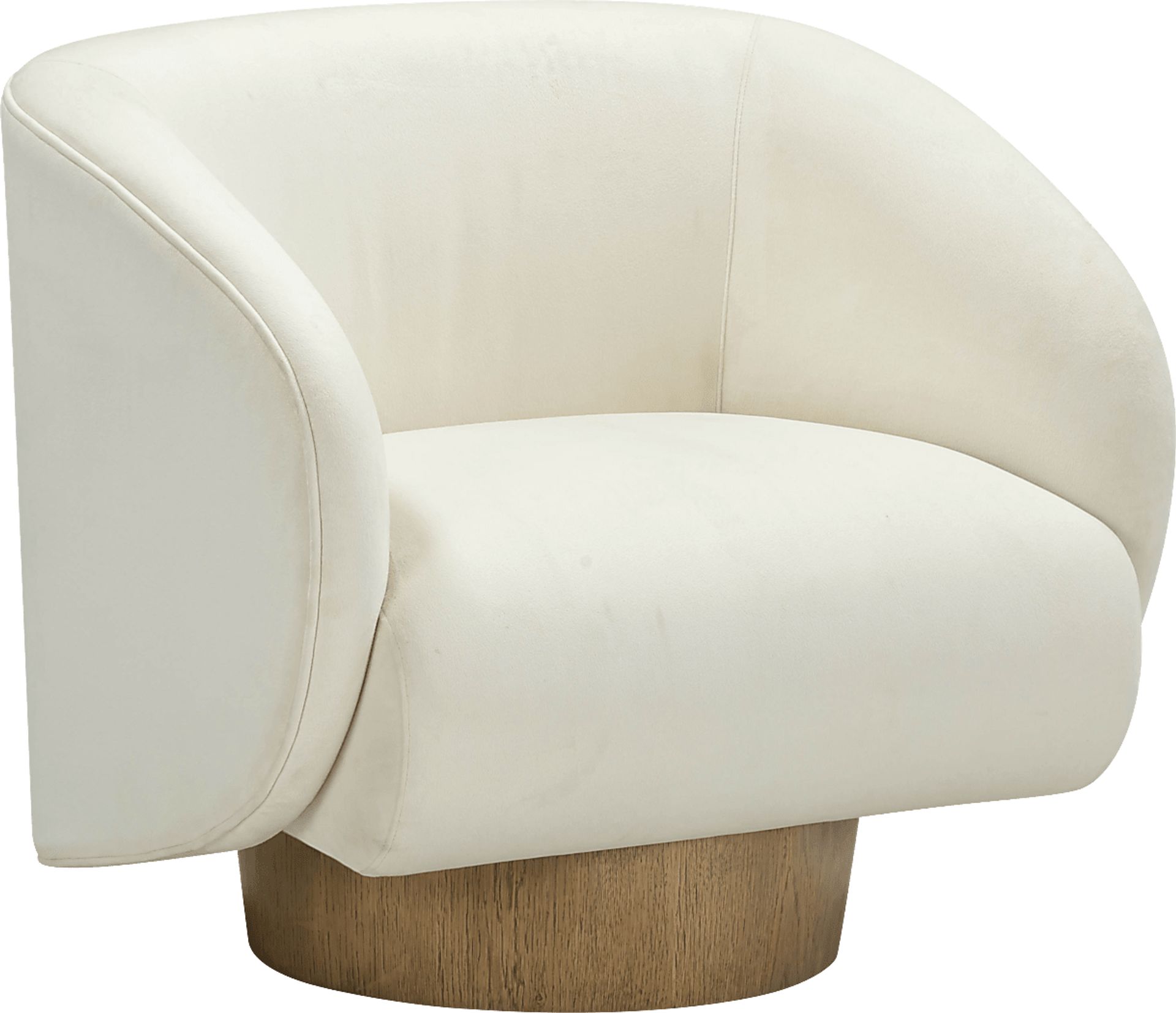 Cerqua Cream Swivel Accent Chair - Image 1