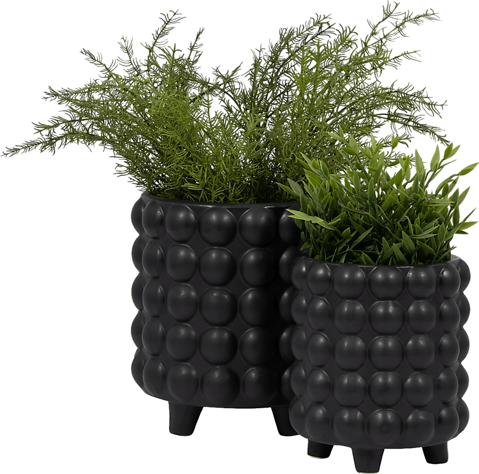 Cerromar Black Planter, Set of 2 - Image 3