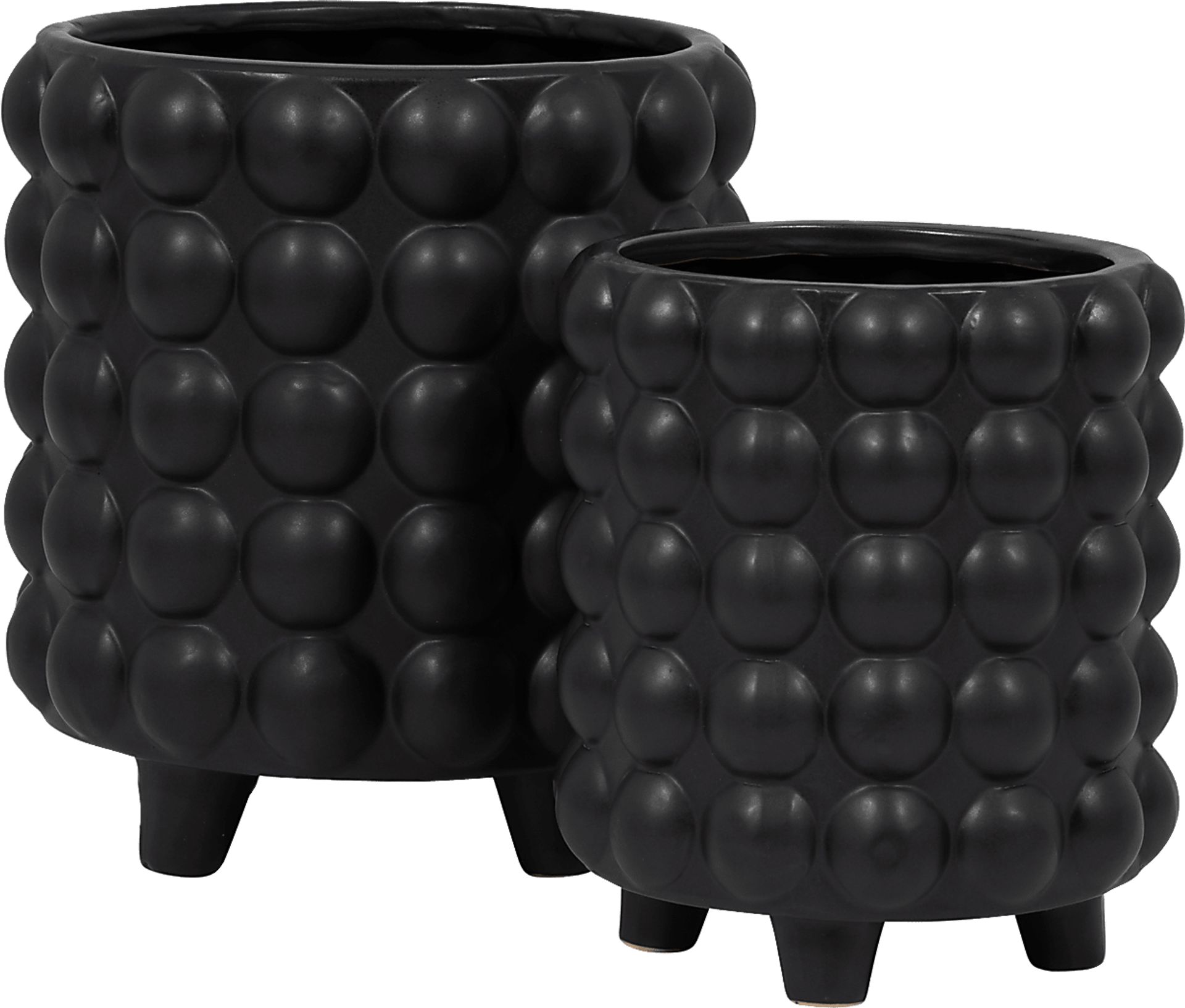 Cerromar Black Planter, Set of 2 - Image 5