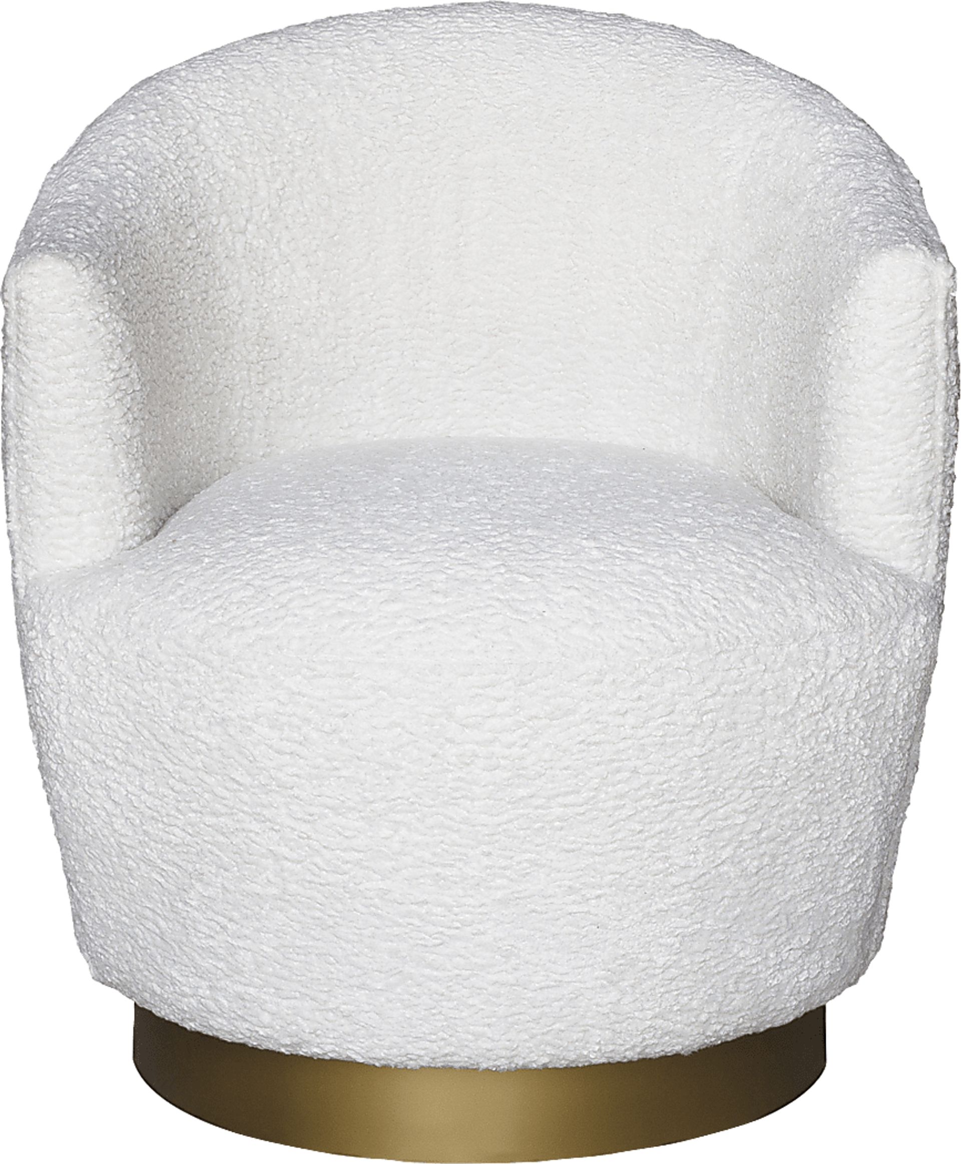 Cesarea White Swivel Chair - Image 3