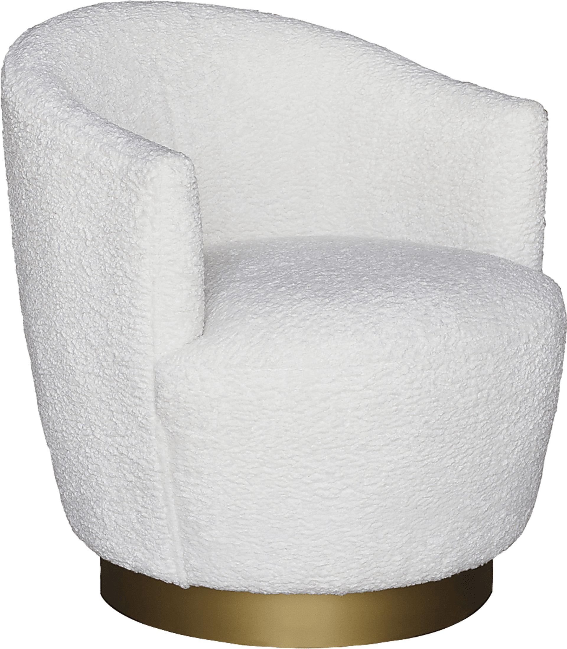 Cesarea White Swivel Chair - Image 1