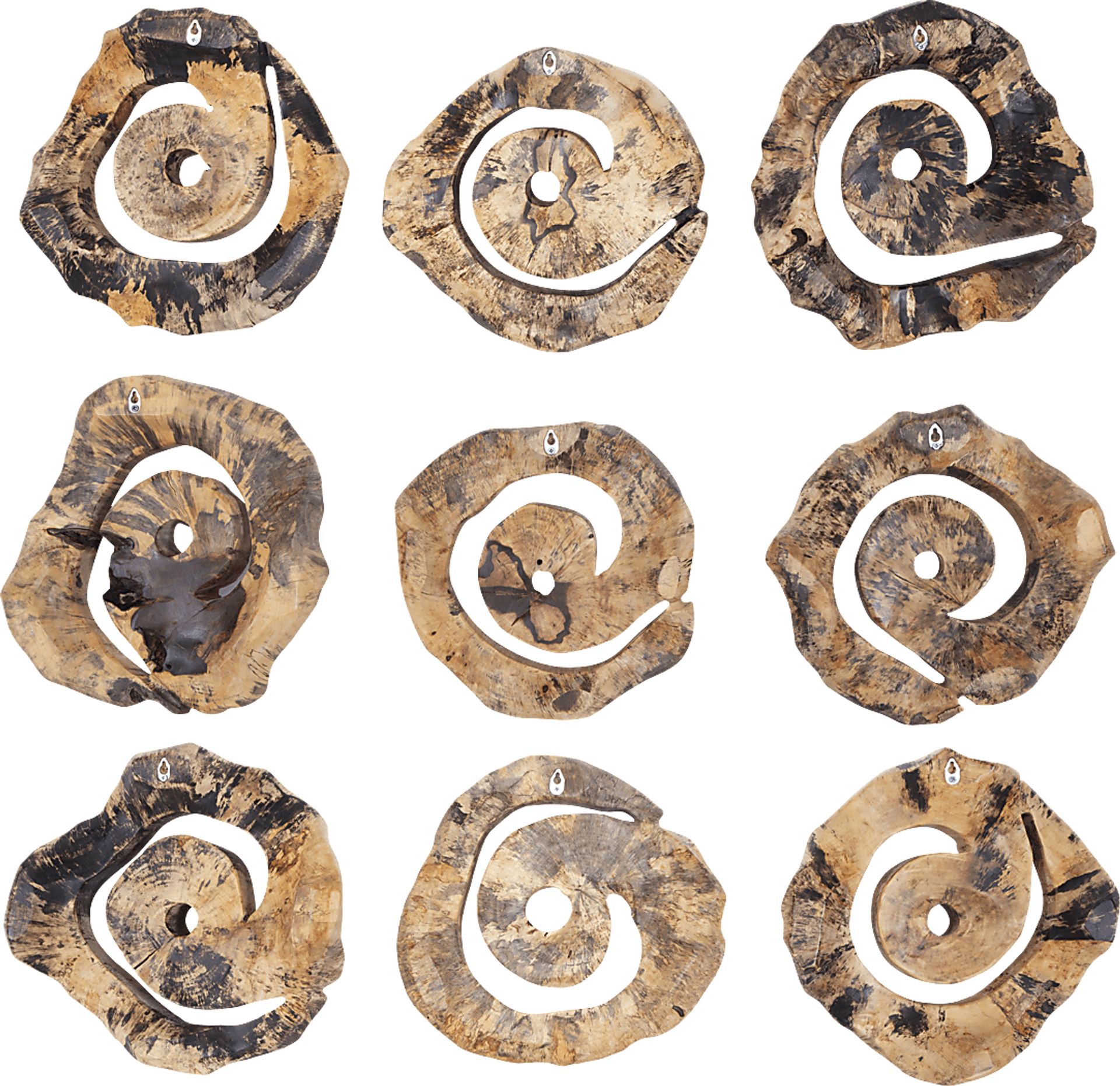 Ceska Brown Wall Decor, Set of 9 - Image 4