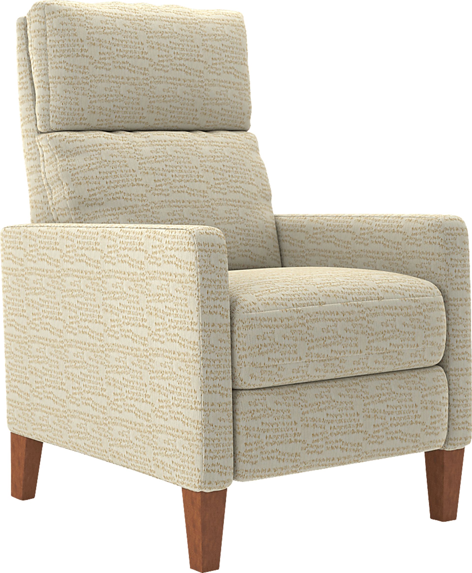Cetona Beige Push Back Recliner - Image 1