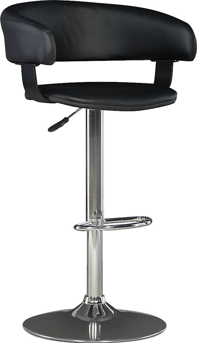 Cetona Black Desk Stool - Thumbnail - Image 1