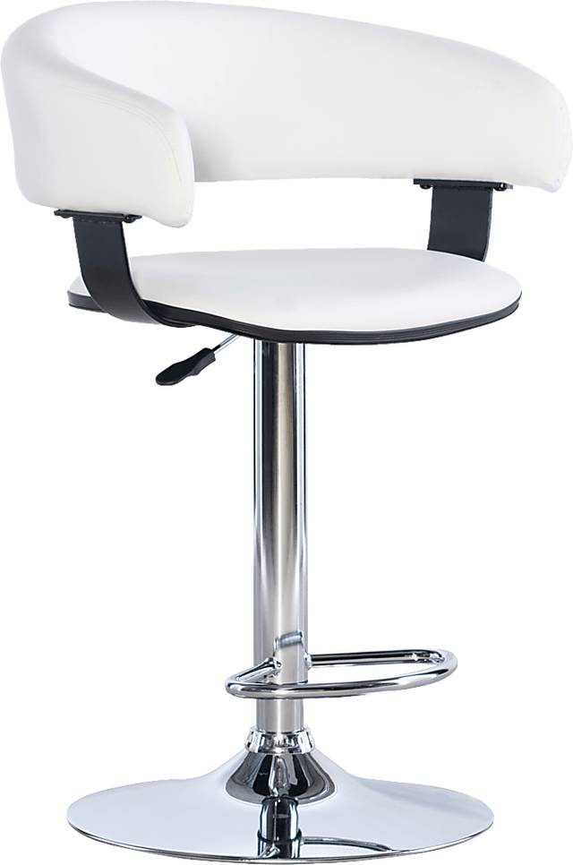 Cetona White Desk Stool - Thumbnail - Image 1