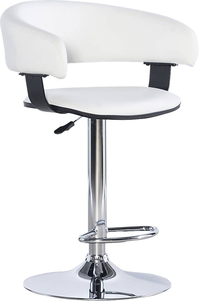 Cetona White Desk Stool - Thumbnail - Image 1
