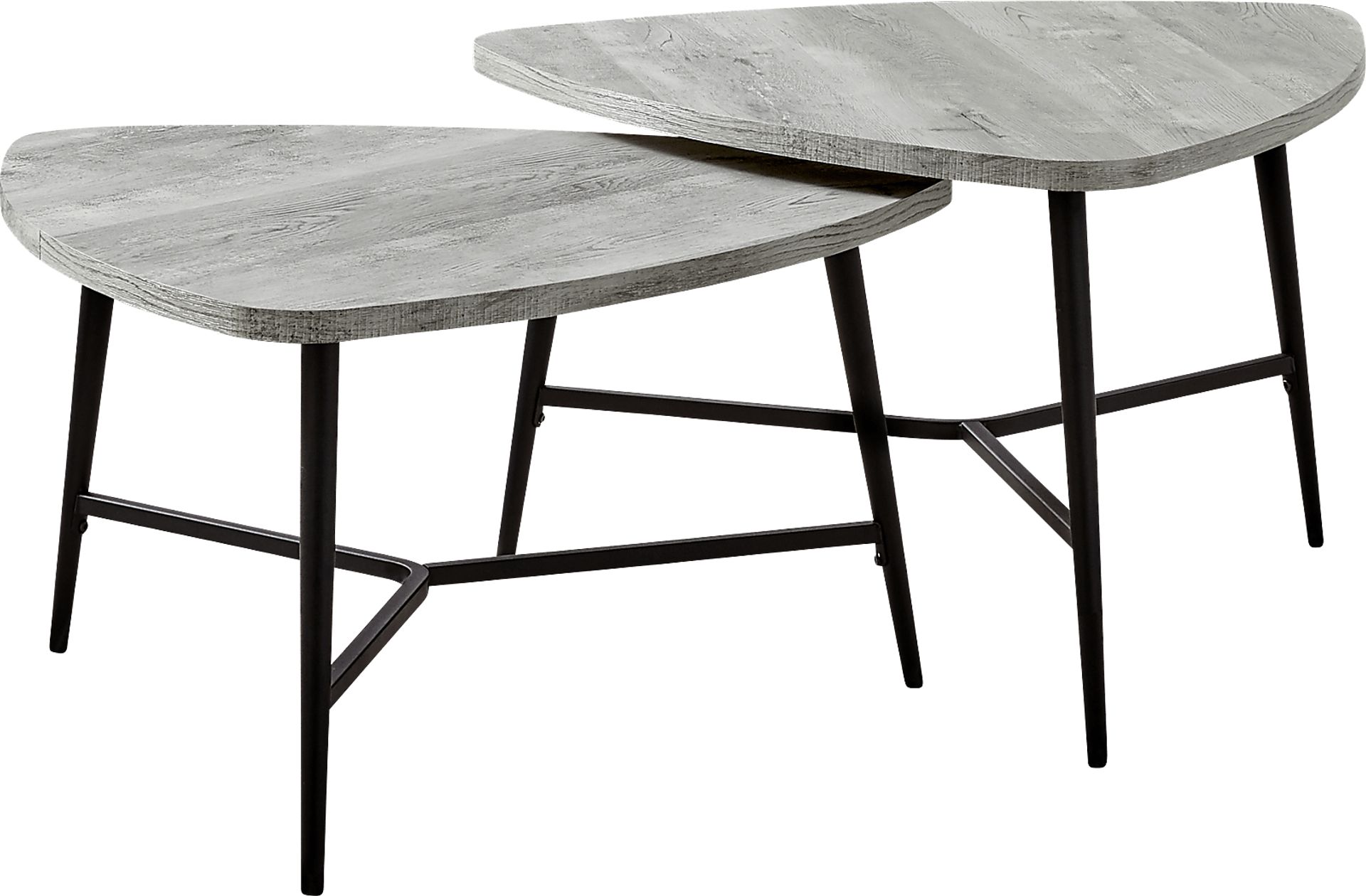 Cevallos Gray Nesting Cocktail Table, Set of 2 - Image 1
