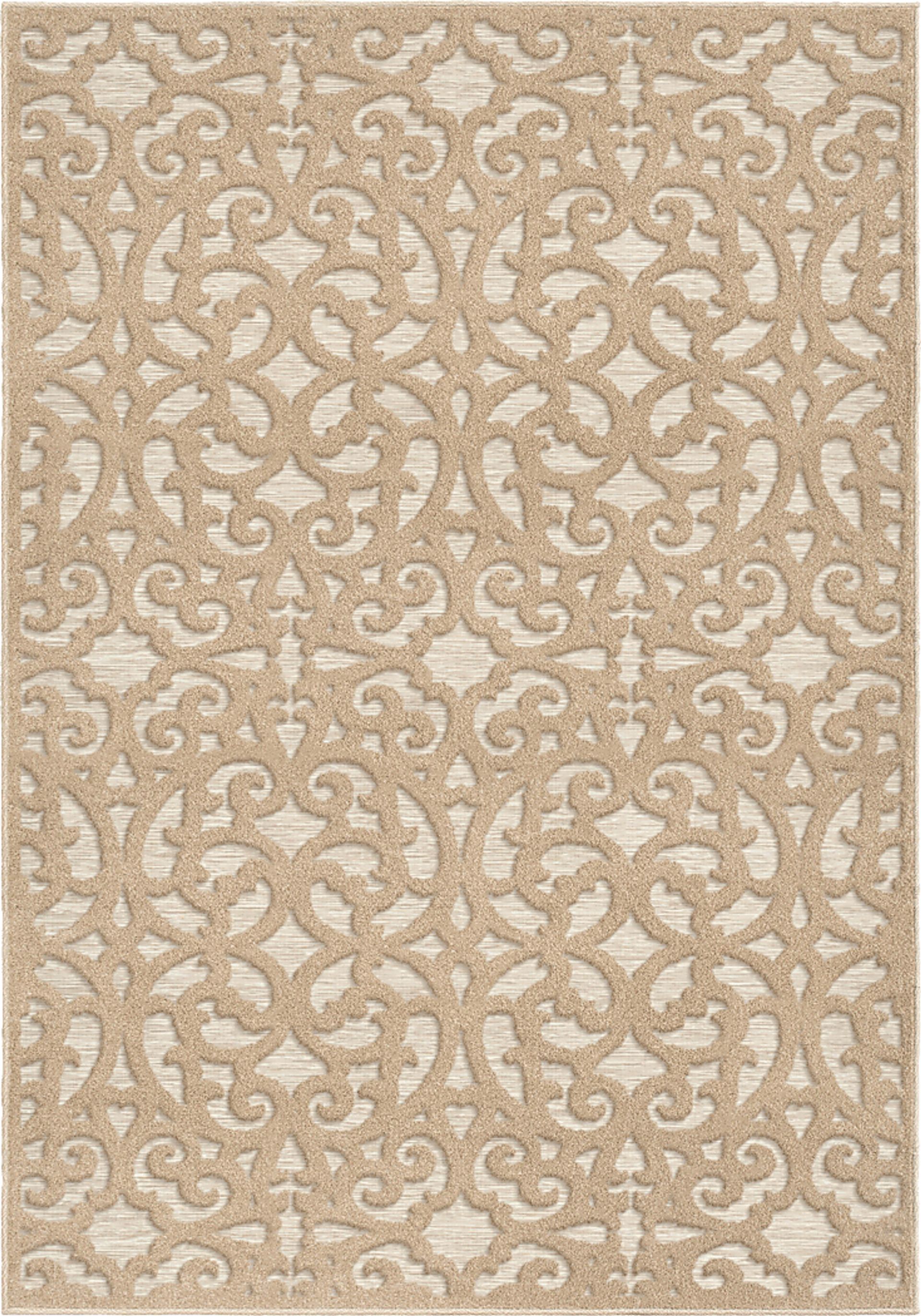 Cexu Beige 5'2 x 7'6 Rug - Image 1