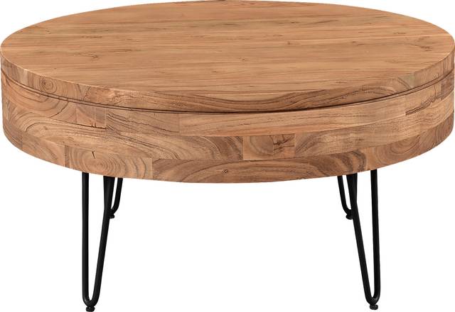 Chadbourne Natural Cocktail Table - Thumbnail - Image 2