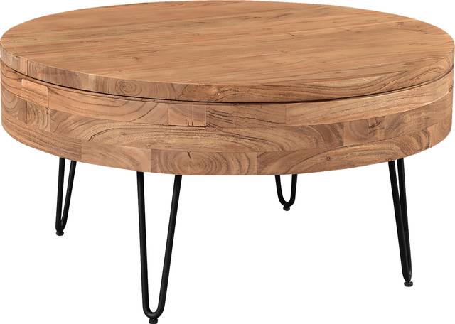 Chadbourne Natural Cocktail Table - Thumbnail - Image 3