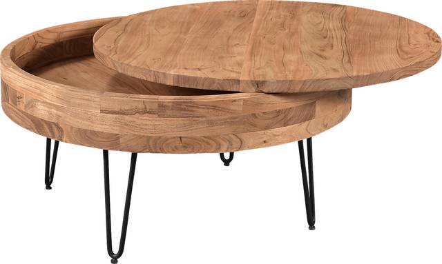 Chadbourne Natural Cocktail Table - Thumbnail - Image 4