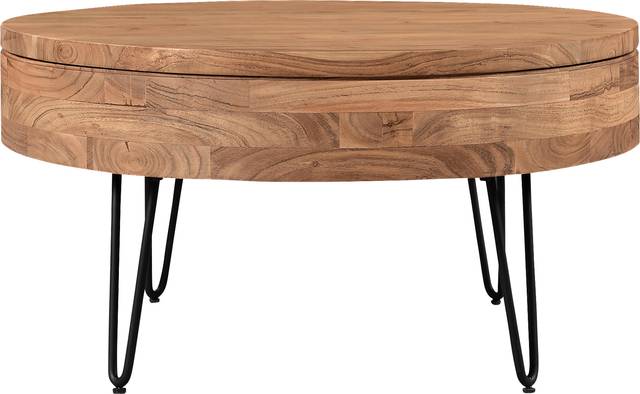 Chadbourne Natural Cocktail Table - Thumbnail - Image 1