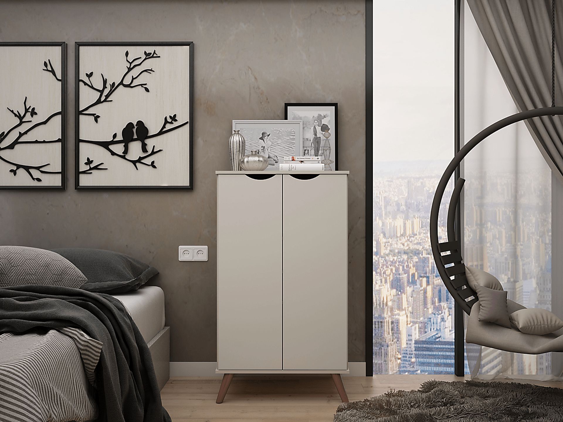 Chadford Beige Accent Cabinet - Image 8