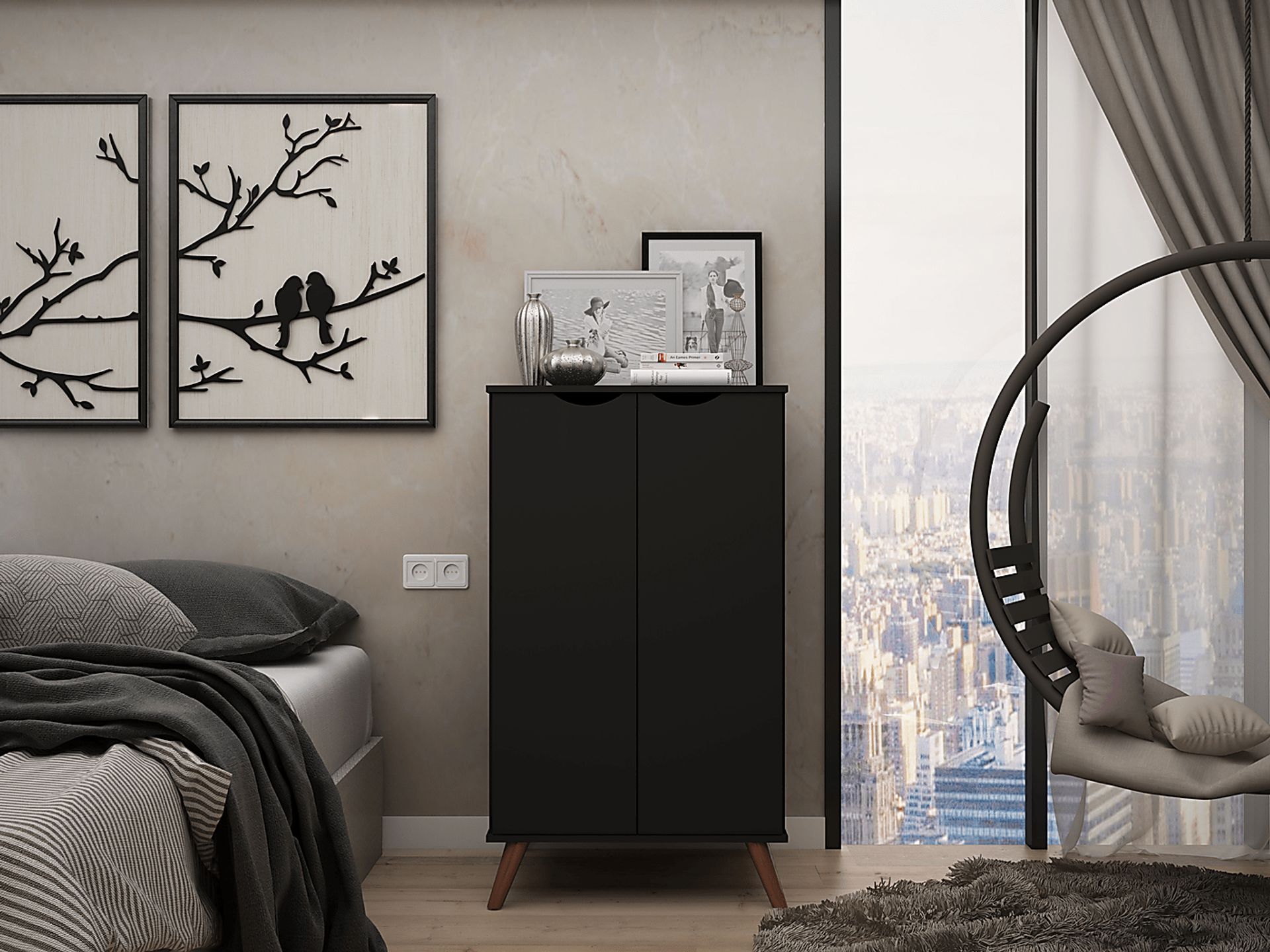 Chadford Black Accent Cabinet - Image 9
