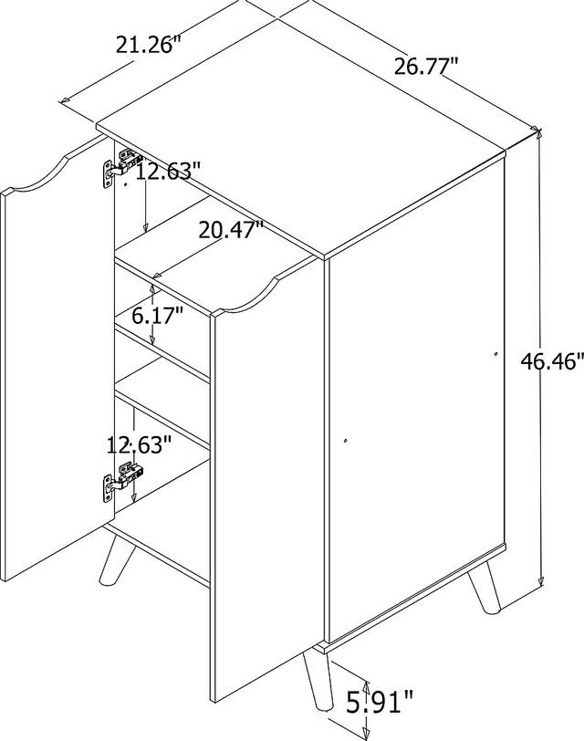 Chadford White Accent Cabinet - Thumbnail - Image 10