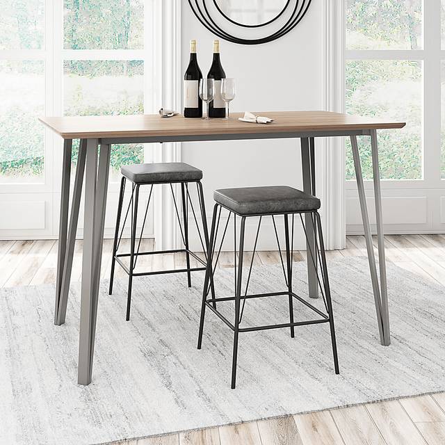 Chadron Black Bar Height Stool, Set of 2 - Thumbnail - Image 2