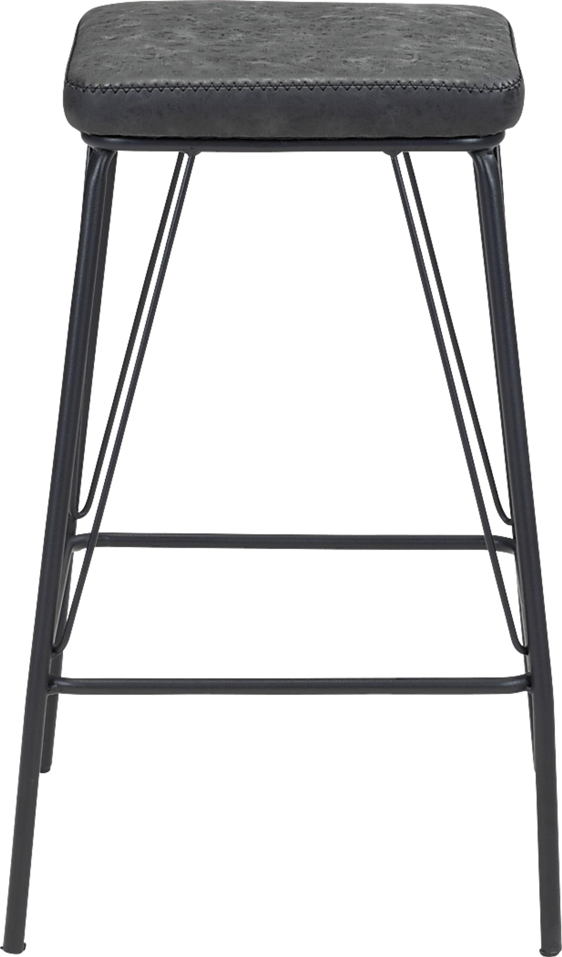 Chadron Black Bar Height Stool, Set of 2 - Image 3