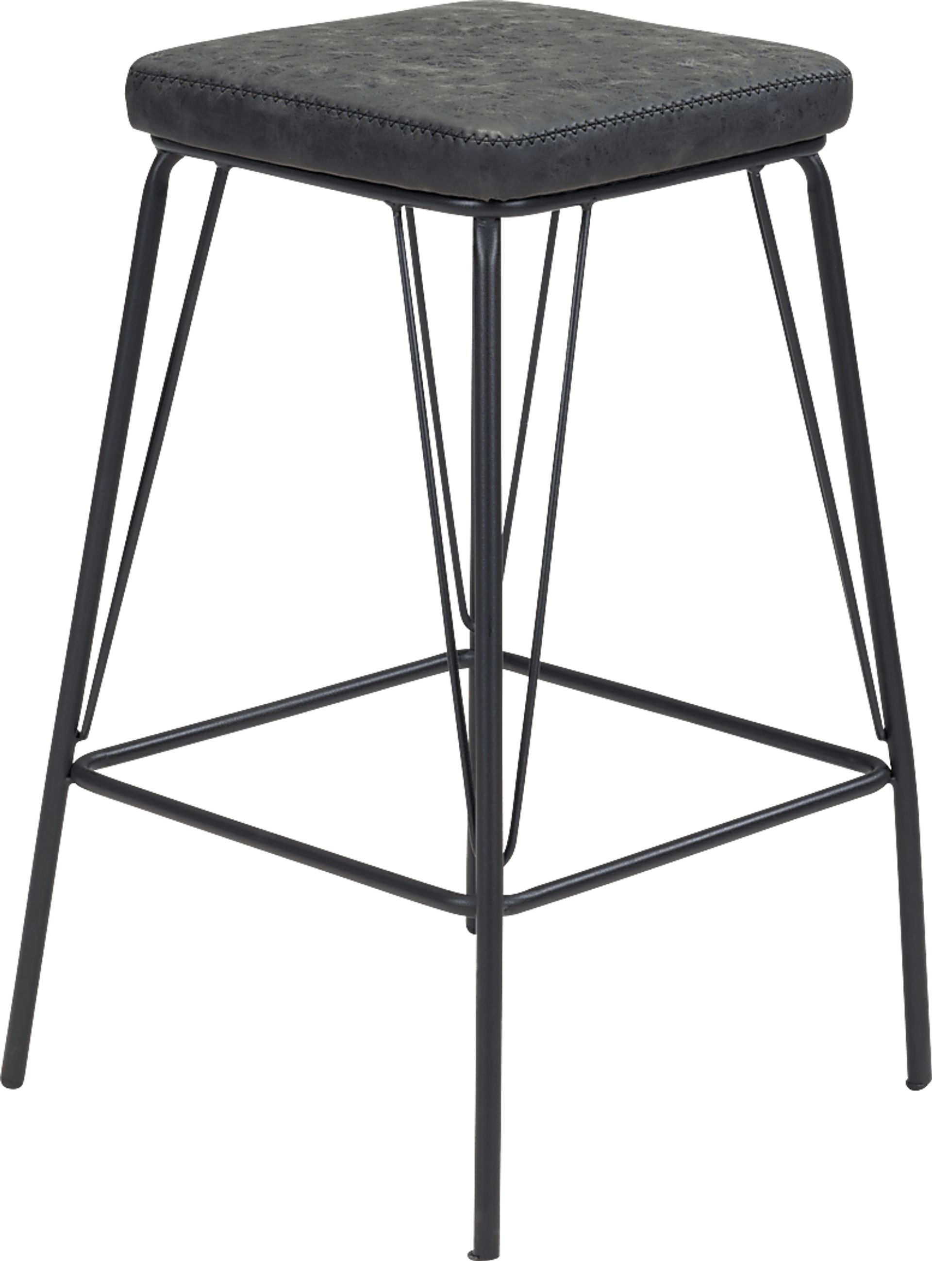 Chadron Black Bar Height Stool, Set of 2 - Image 4