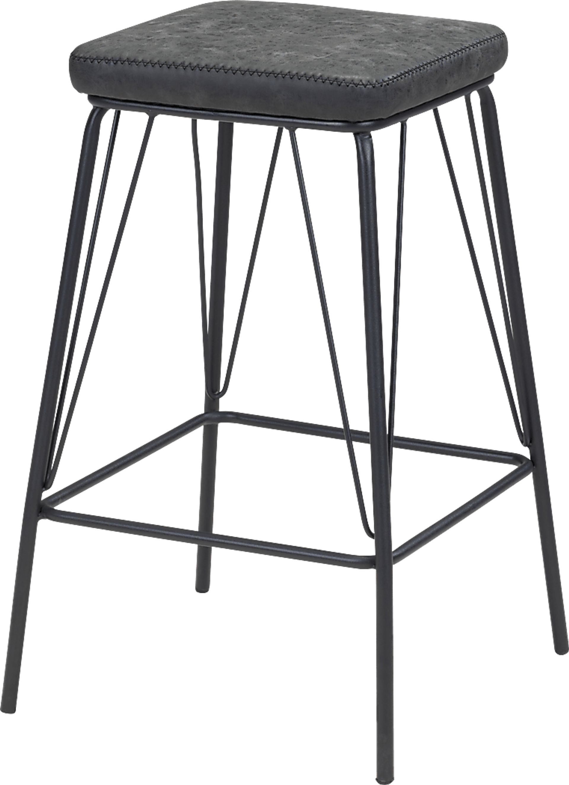 Chadron Black Bar Height Stool, Set of 2 - Image 6