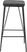 Chadron Black Counter Height Stool, Set of 2