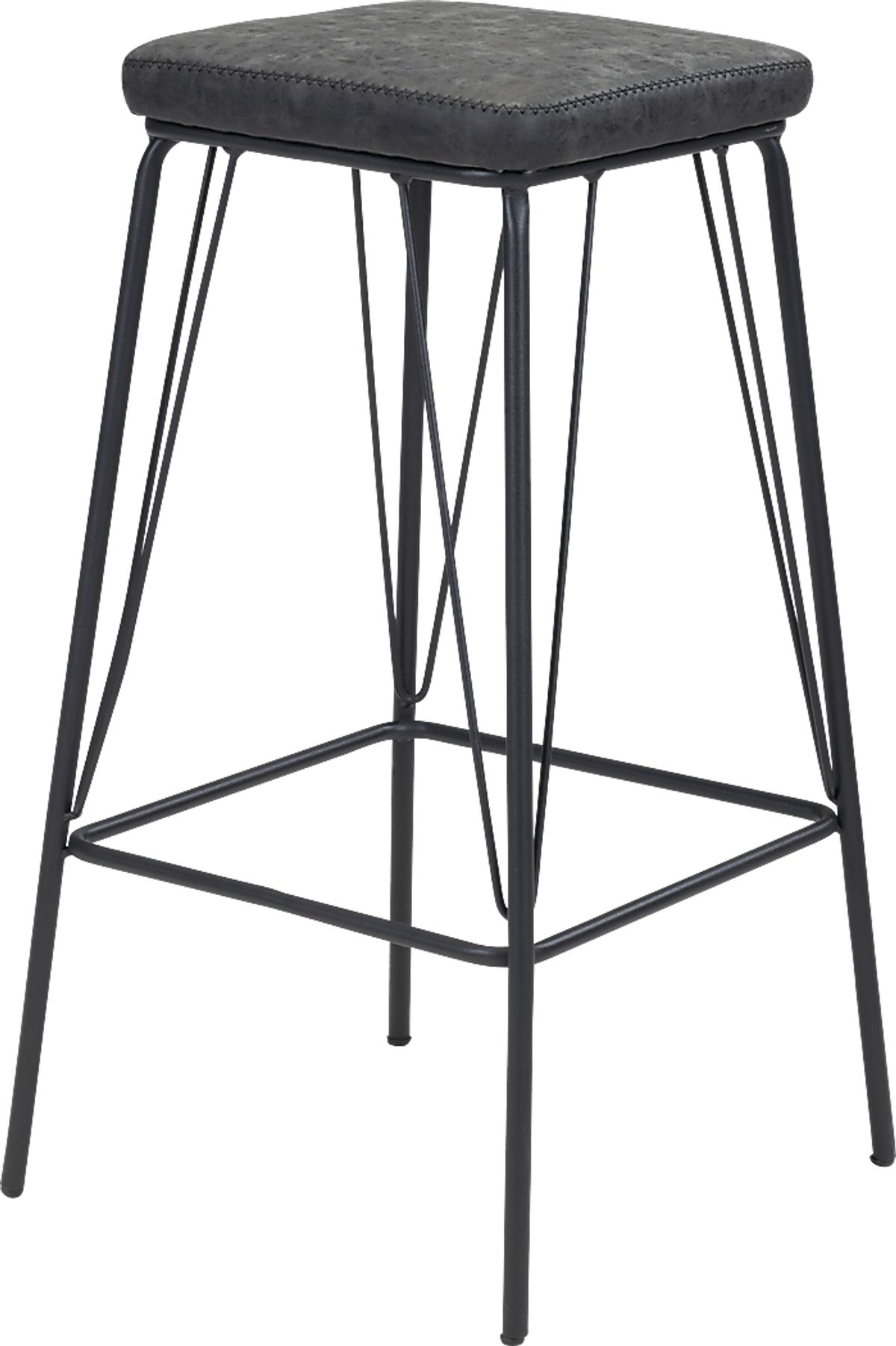 Chadron Black Black,Colors Polyurethane Fabric Counter Stool | Rooms to Go