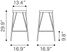 Chadron Black Counter Height Stool, Set of 2