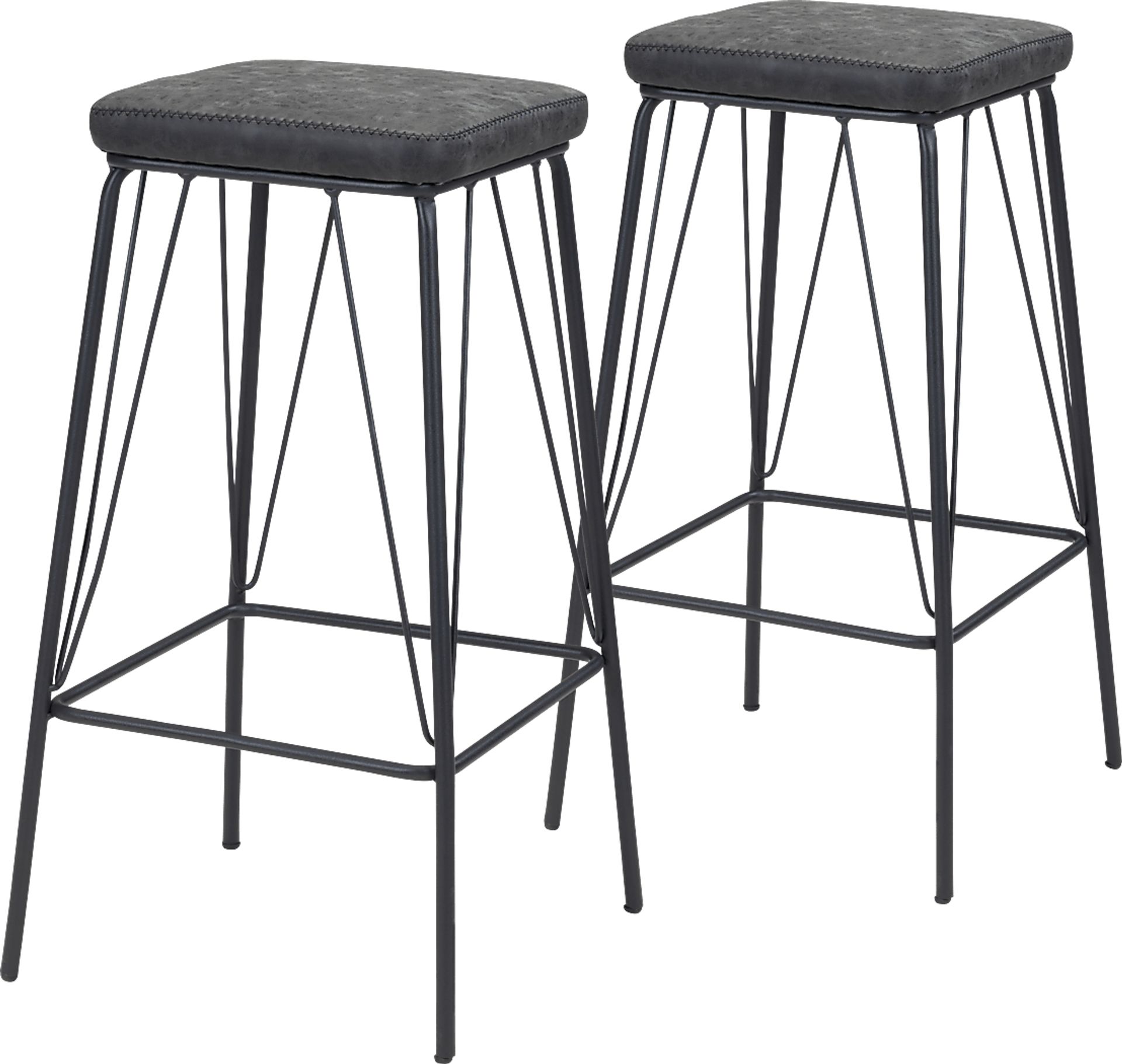 Chadron Black Counter Height Stool, Set of 2 - Image 1