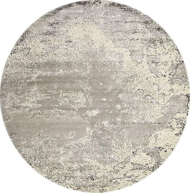 Chaila Gray 8' Round Rug - Thumbnail - Image 1