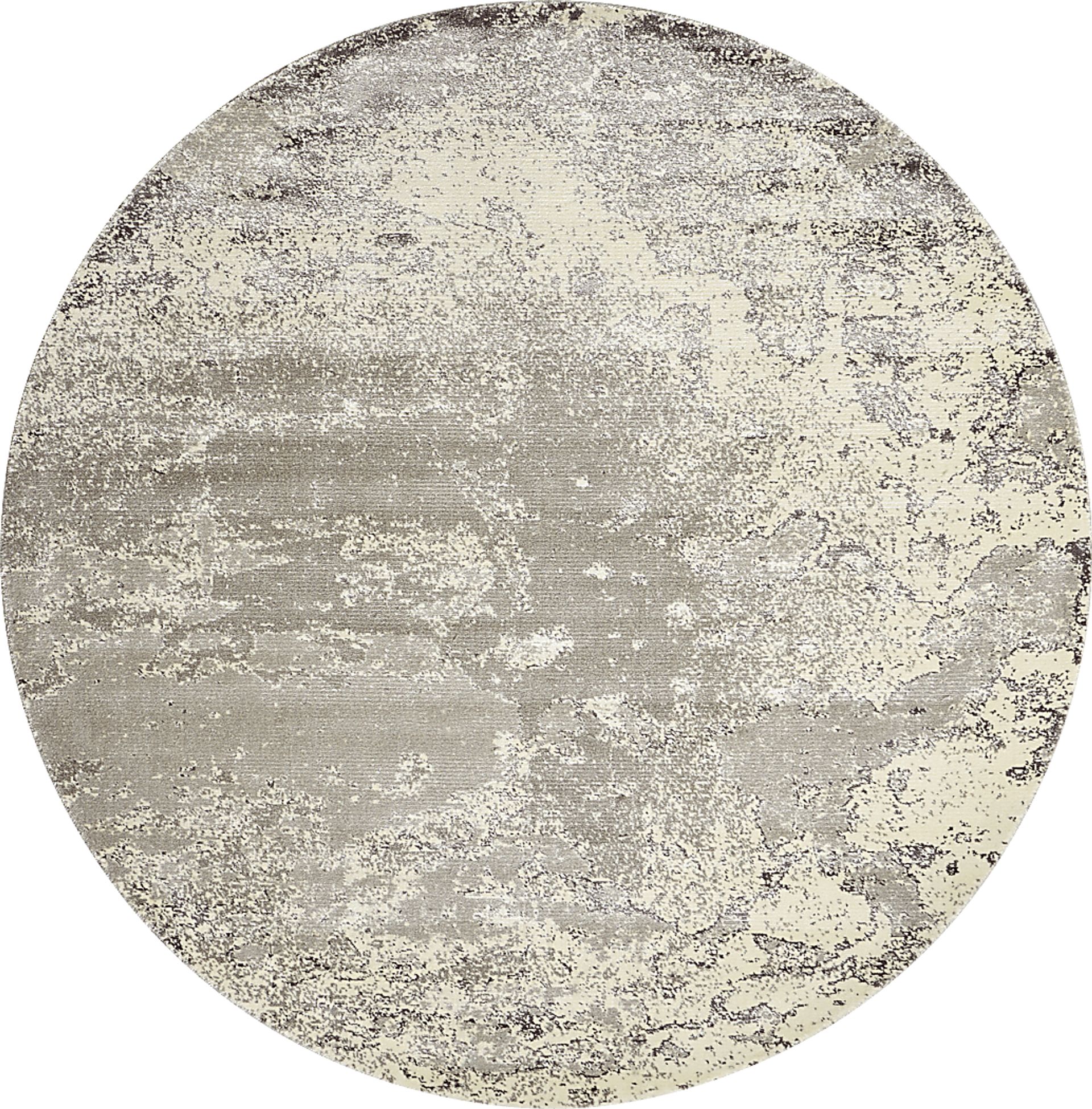 Chaila Gray 8' Round Rug - Image 1