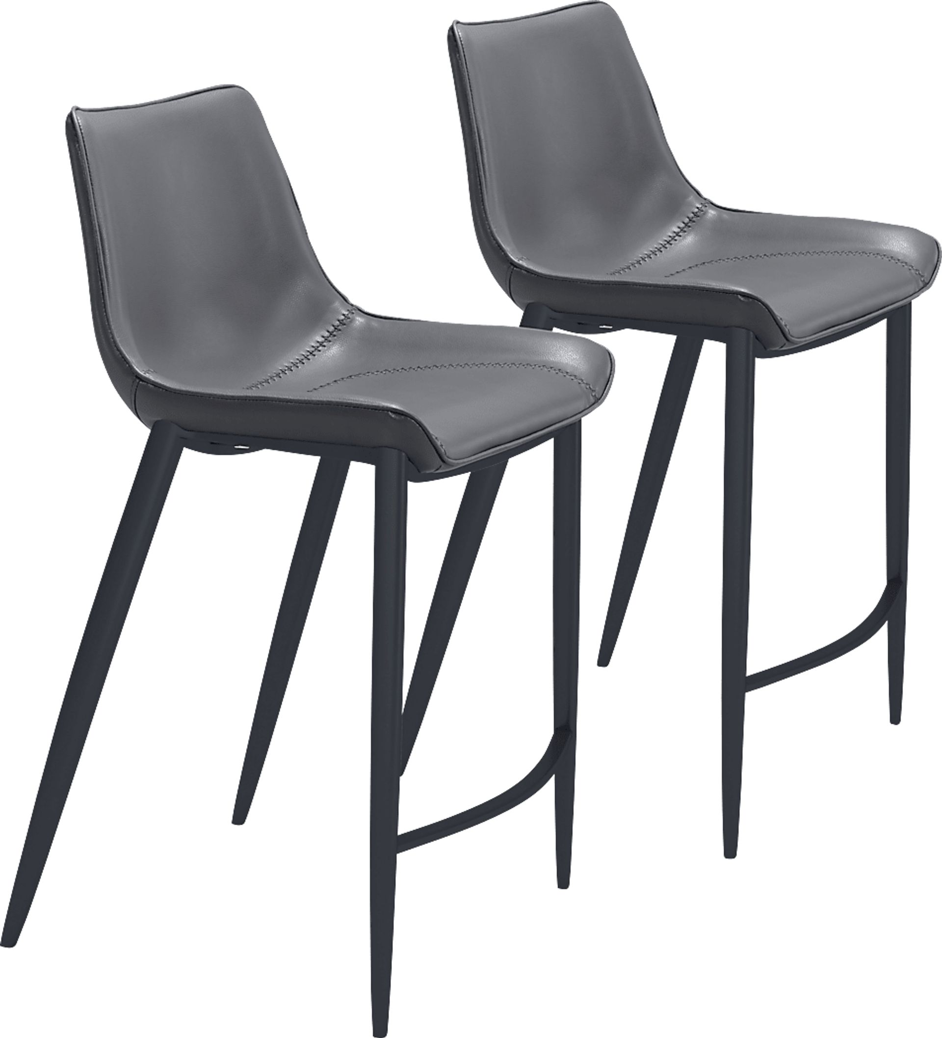 Chaleedony Gray Counter Height Stool, Set of 2 - Image 1