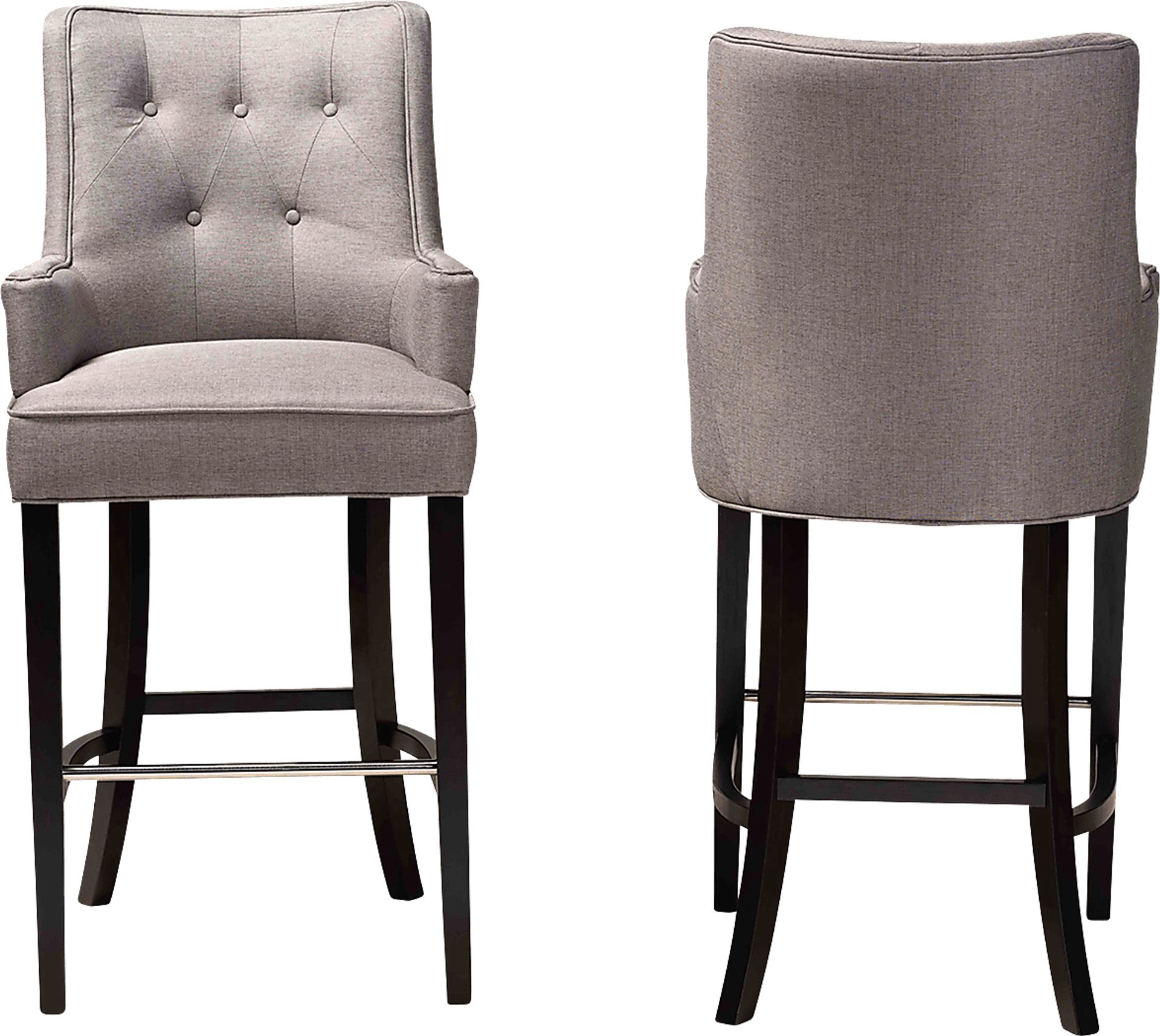 Chalfant Gray Barstool, Set of 2 - Image 2