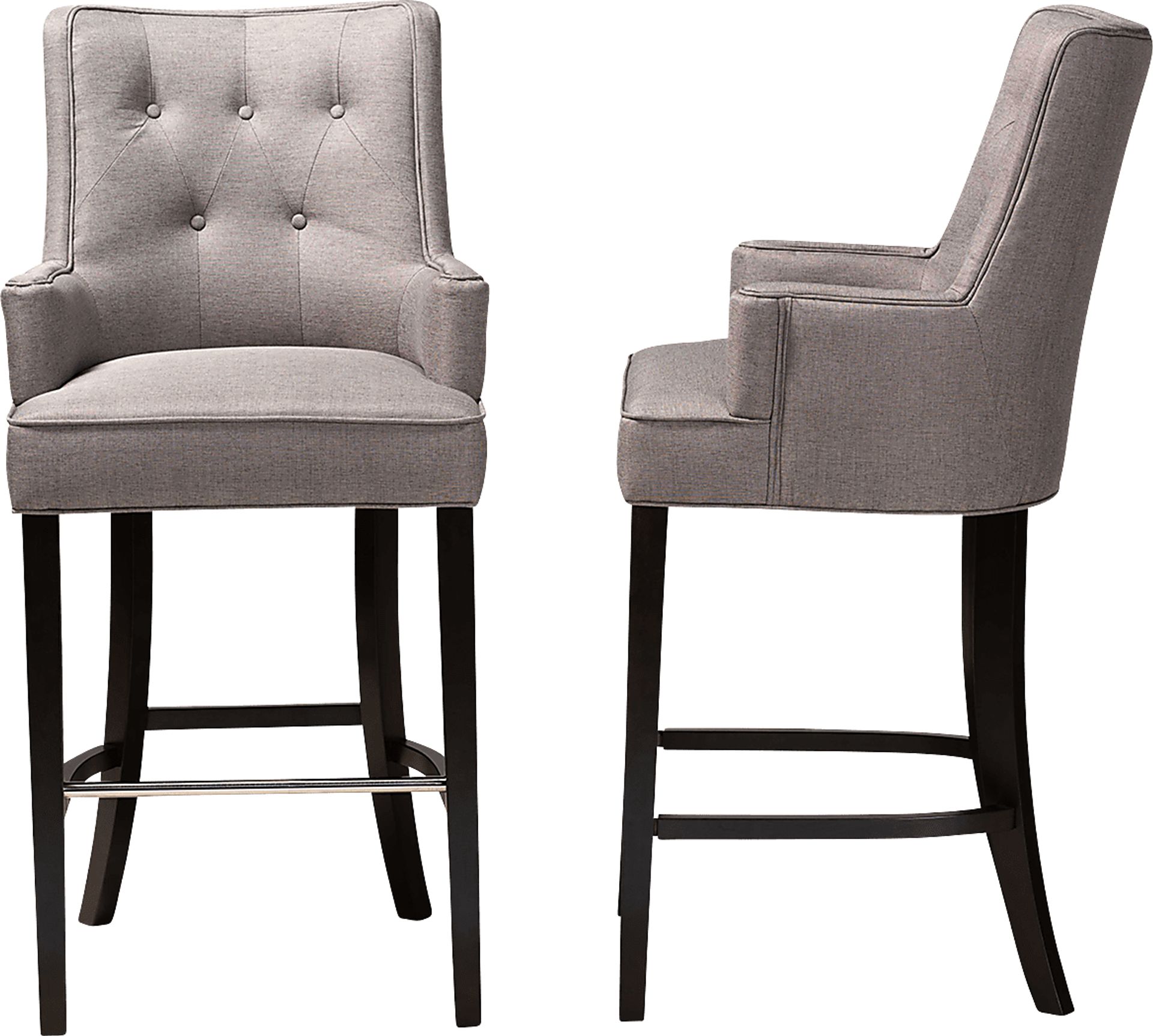 Chalfant Gray Barstool, Set of 2 - Image 3