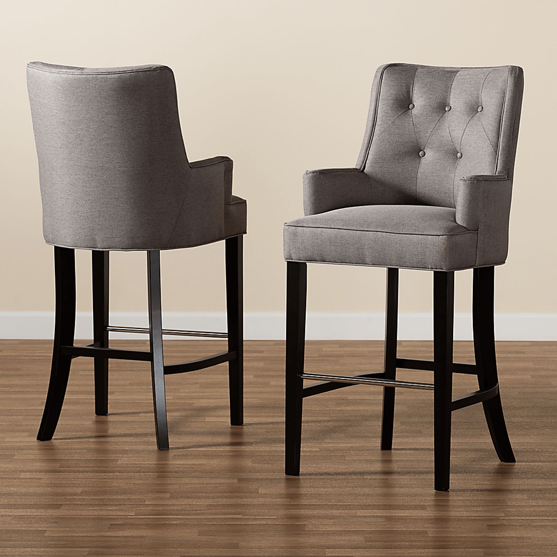 Chalfant Gray Barstool, Set of 2 - Image 7