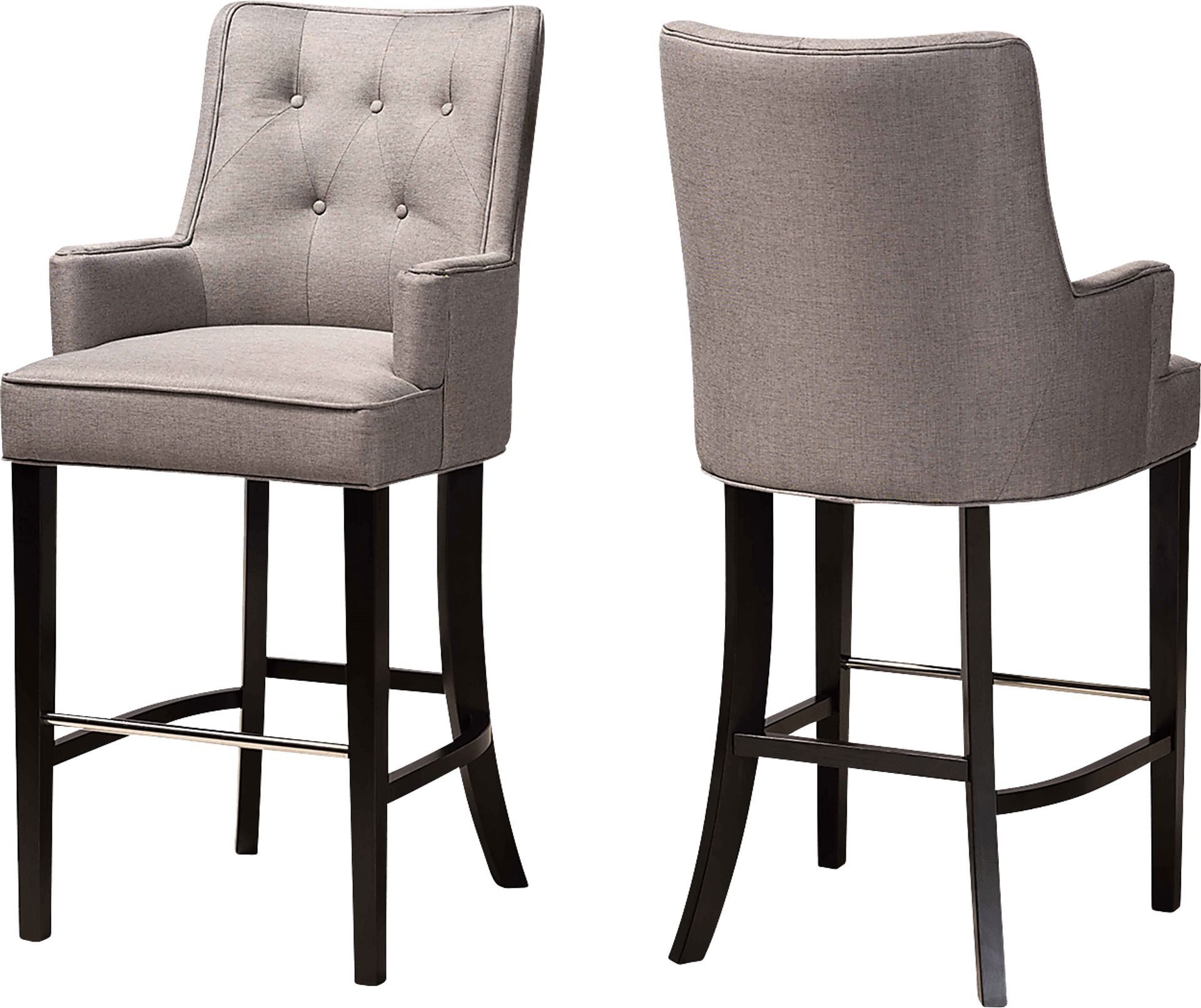 Chalfant Gray Barstool, Set of 2 - Image 1