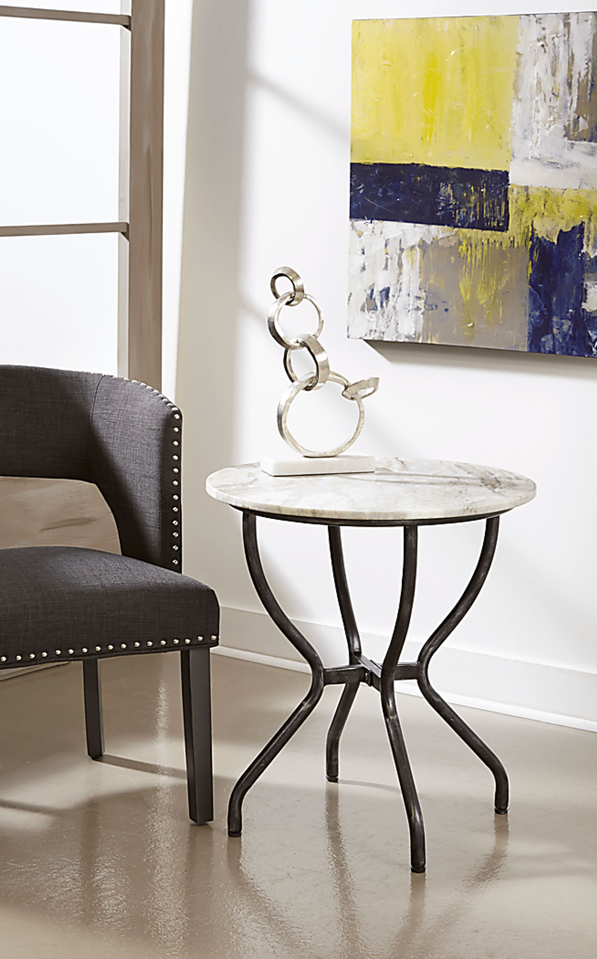 Chalfont Silver Accent Table - Image 4