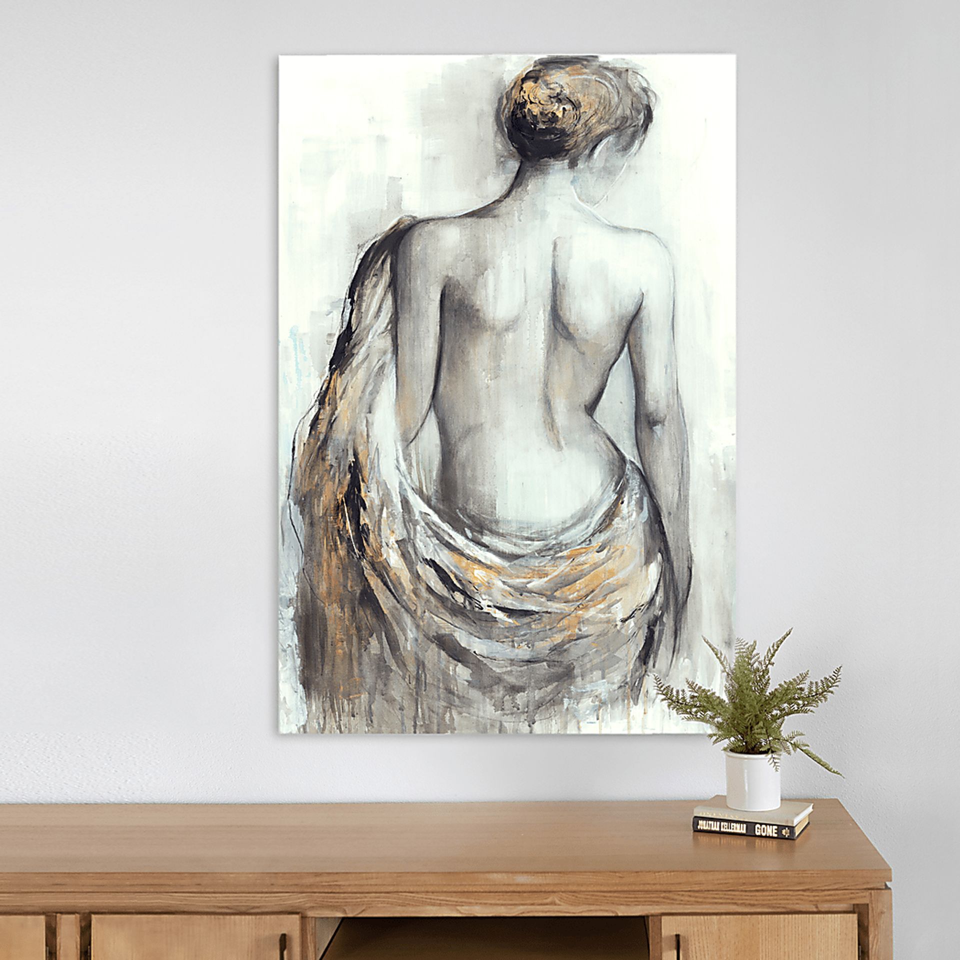 Chalfonte Gray Canvas Wall Art - Image 2