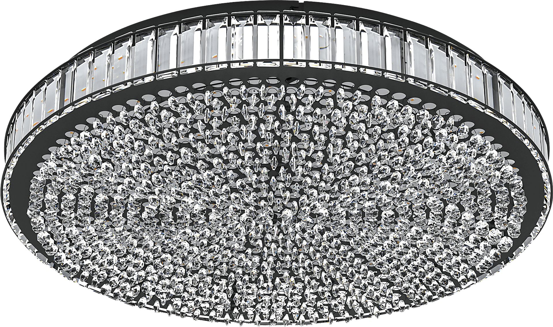 Chalfonte Sea Large Black Flush Mount - Image 1