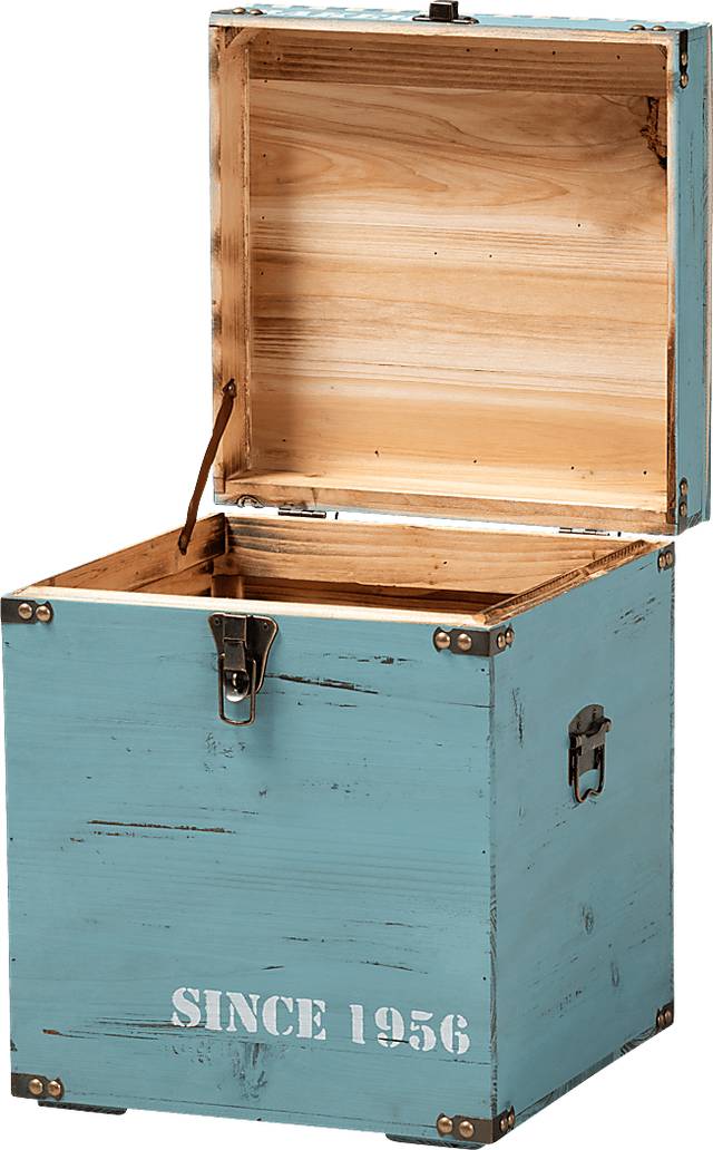 Chalma Blue Ottoman - Thumbnail - Image 3