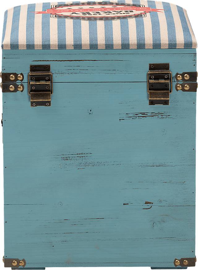 Chalma Blue Ottoman - Thumbnail - Image 6