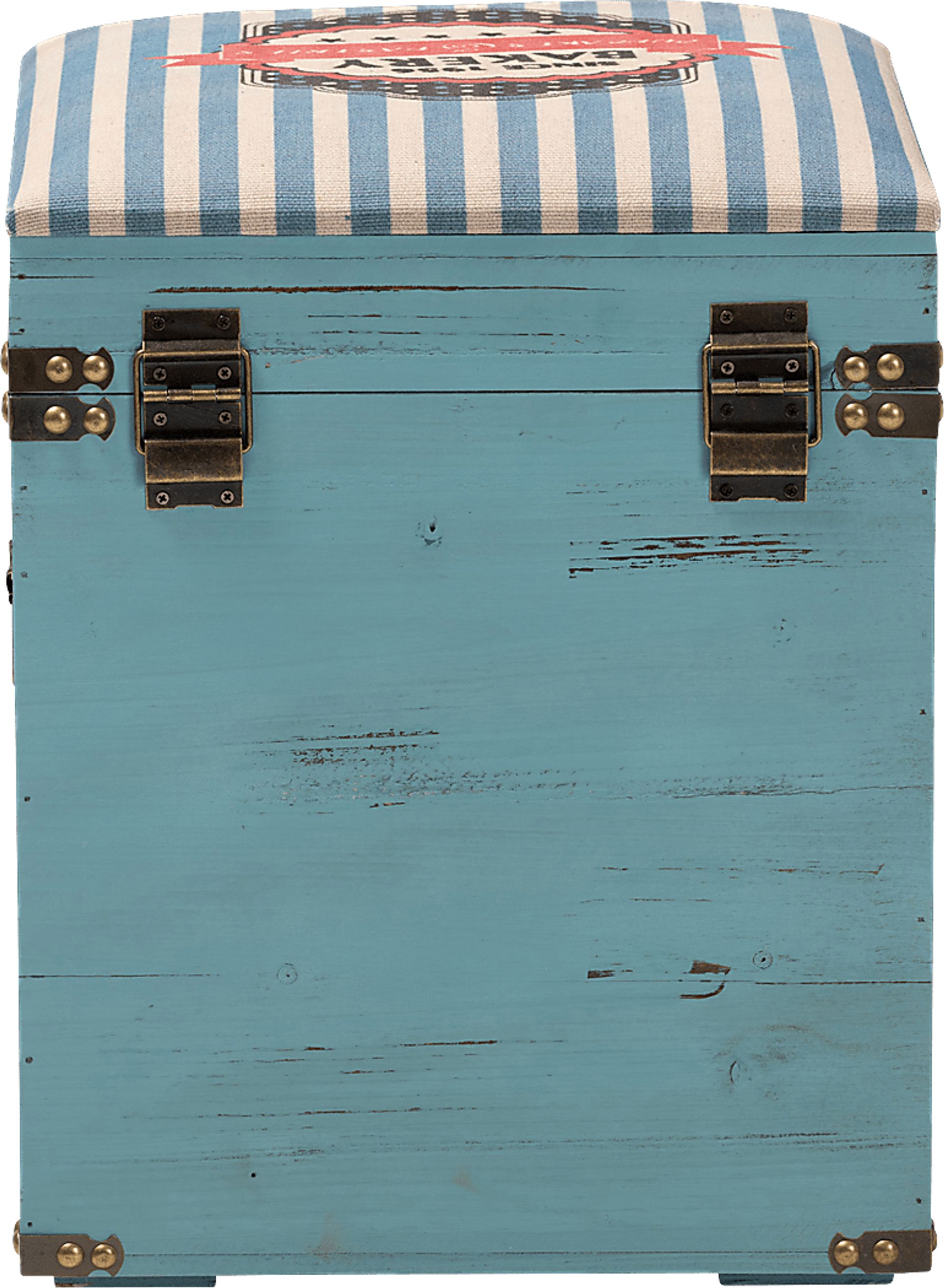 Chalma Blue Ottoman - Image 6