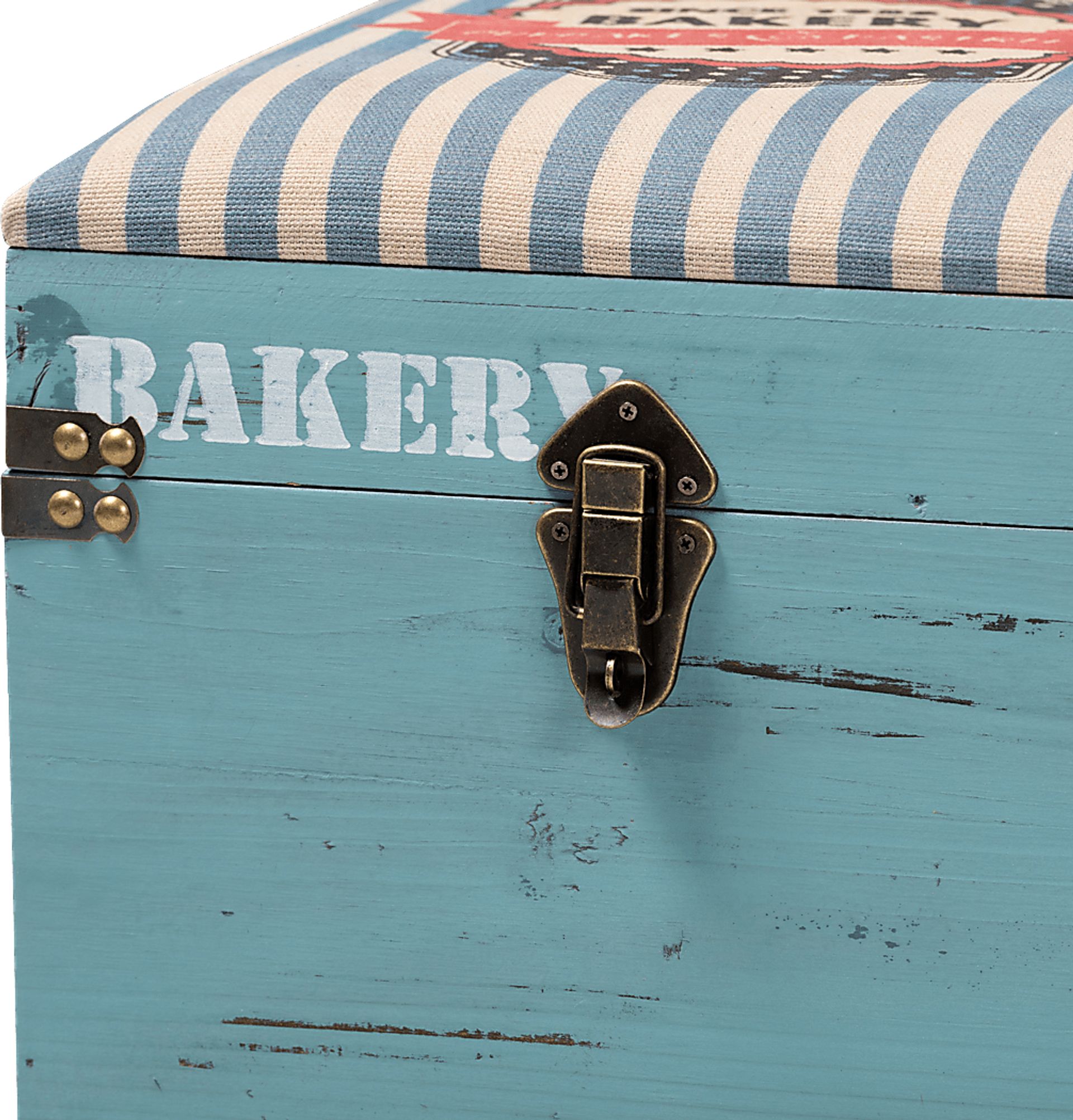 Chalma Blue Ottoman - Image 8