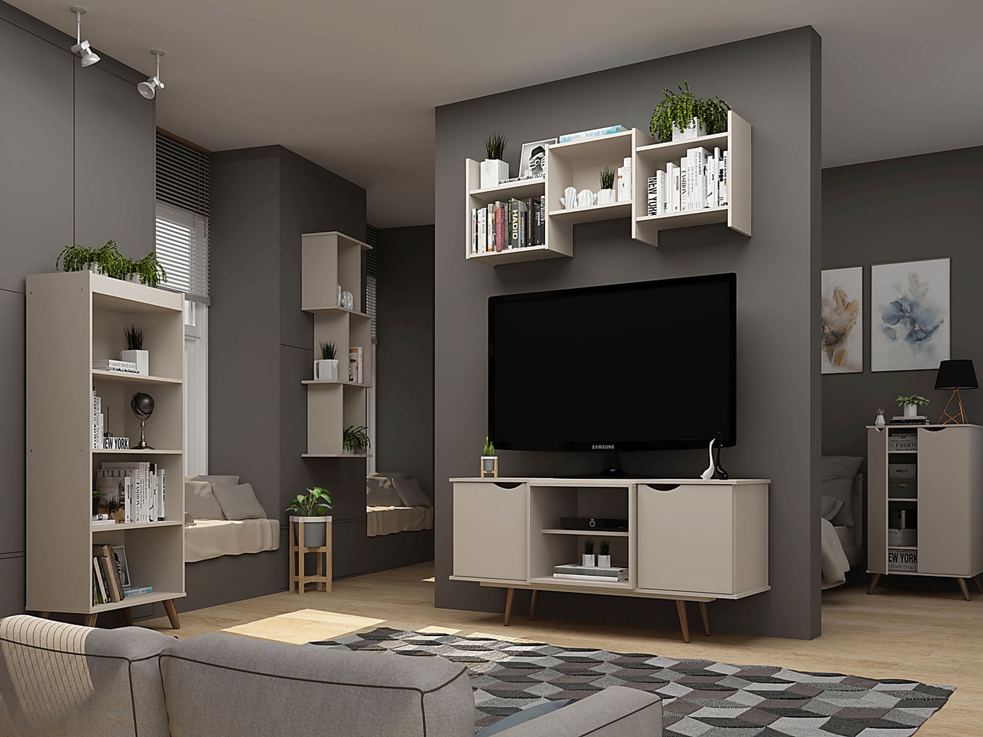 Chalon Beige Office Set, 2 Pc - Image 6