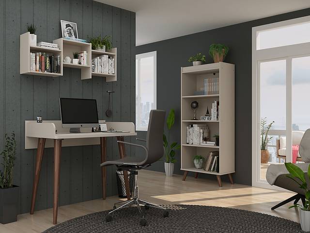 Chalon Beige Office Set, 3 Pc - Thumbnail - Image 2