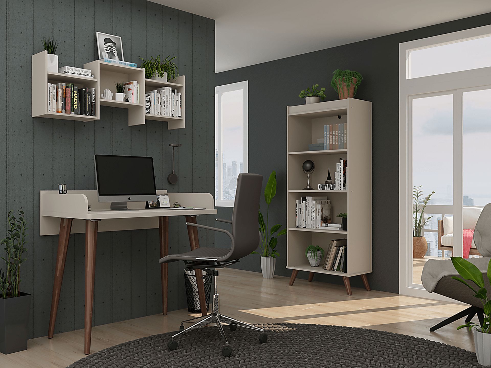 Chalon Beige Office Set, 3 Pc - Image 2