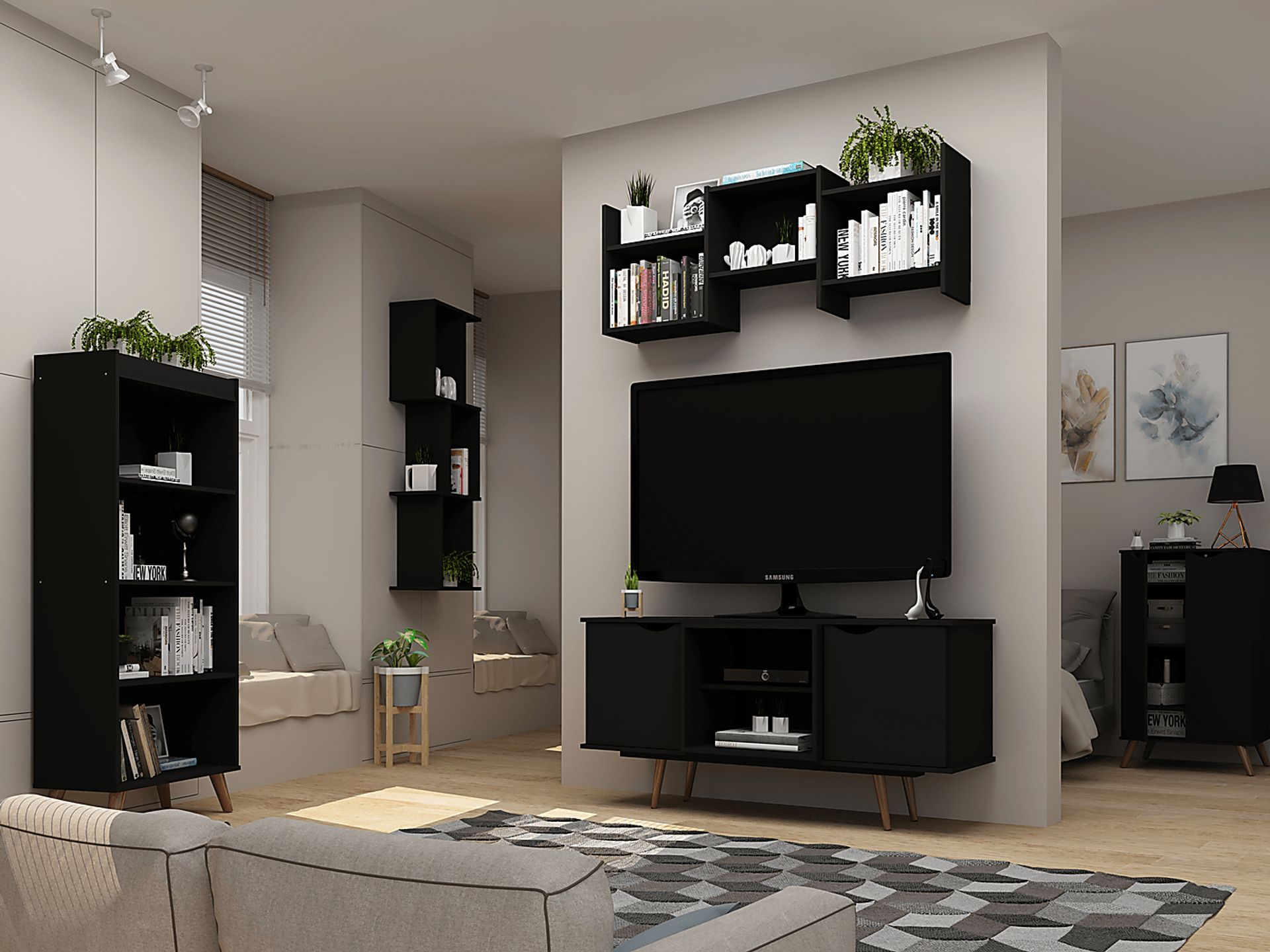 Chalon Black Office Set, 2 Pc - Image 6