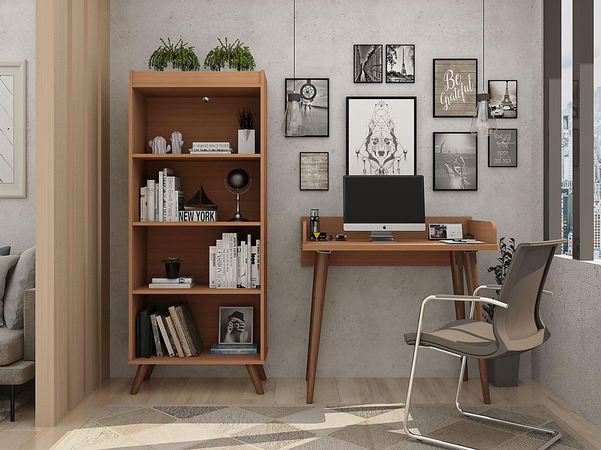 Chalon Red Office Set, 2 Pc - Image 2