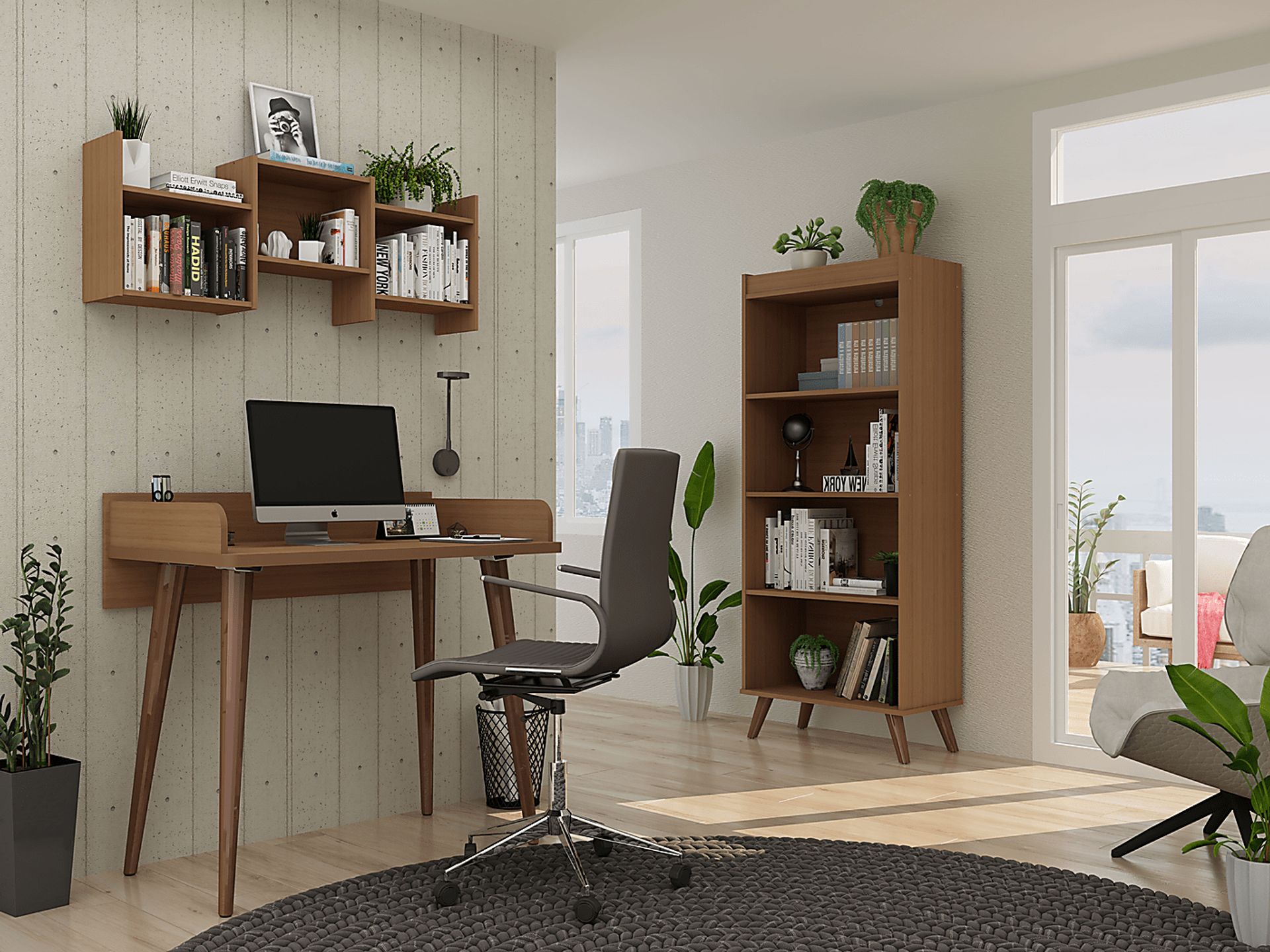 Chalon Red Office Set, 3 Pc - Image 5